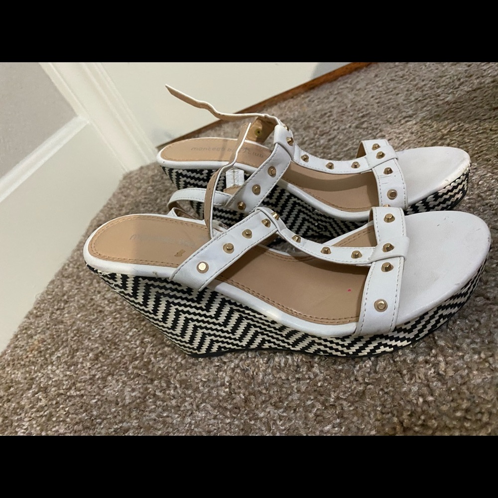 white platform sandals - Picture 2 of 2
